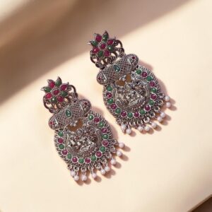 Elegant Oxidised Earrings