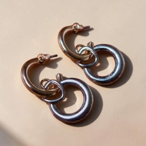 Double Colour Earrings