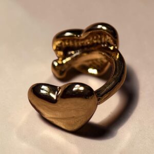 Dual Heart Ear Cuff