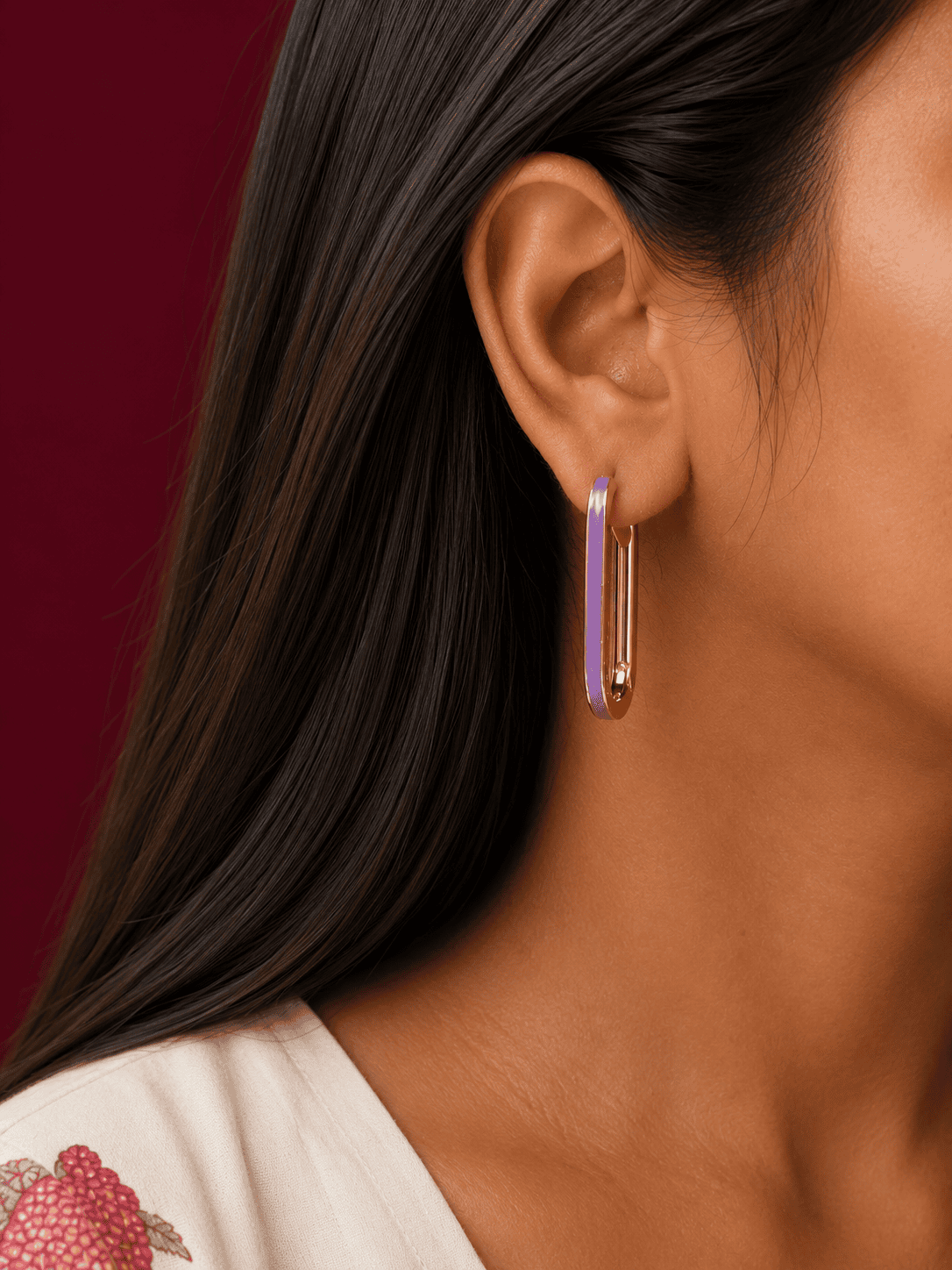 Aqua Blue Hoops - Image 2
