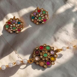 Multicolour pearl Choker
