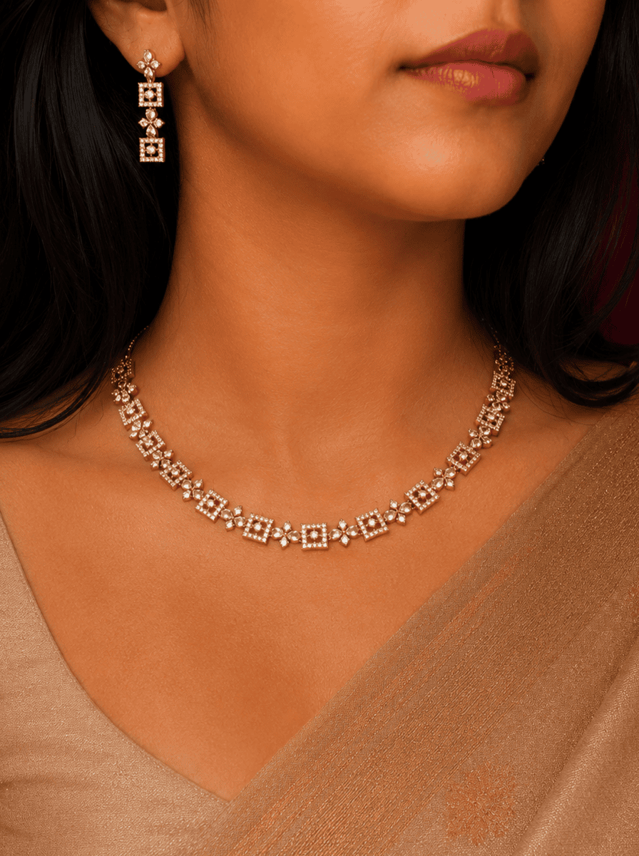 Premium AD stone Jewellery Set - Image 2